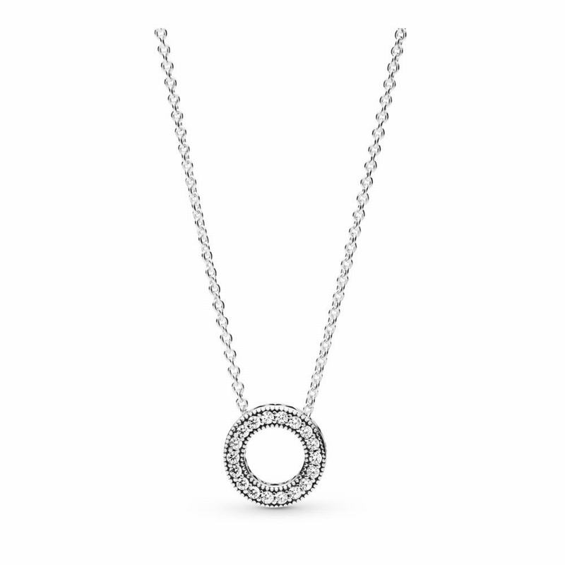 Pandora Australia Hearts Necklace - Sterling Silver | JVSXWF952